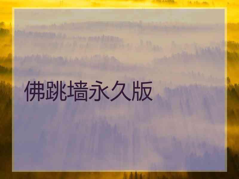 佛跳墙永久版