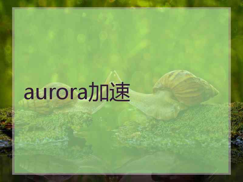 aurora加速