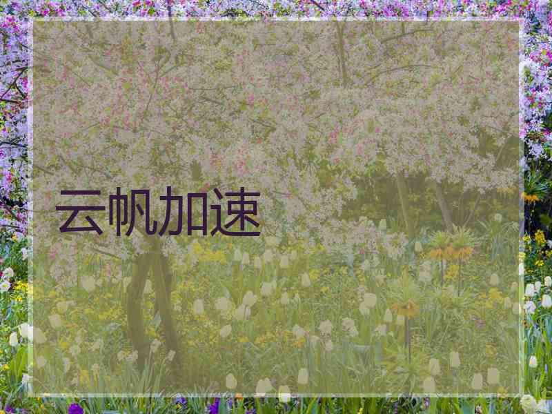 云帆加速