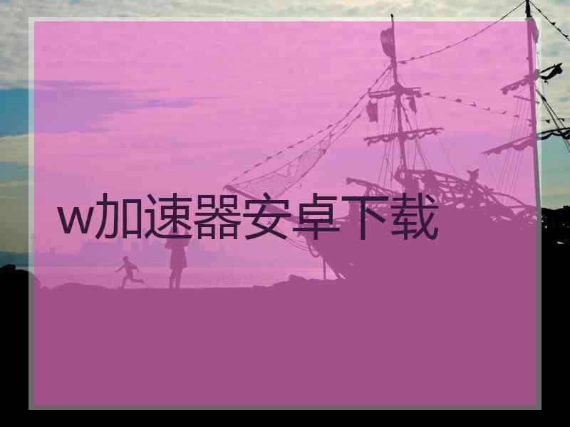 w加速器安卓下载