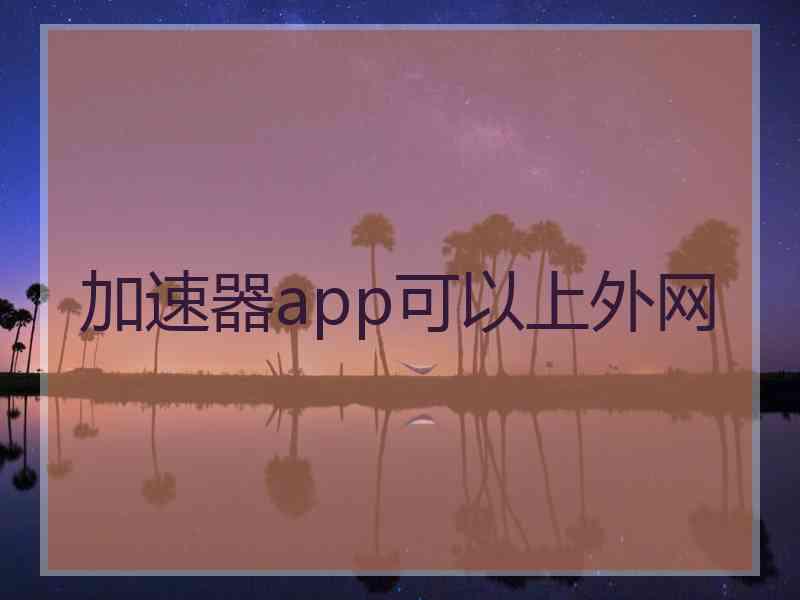 加速器app可以上外网