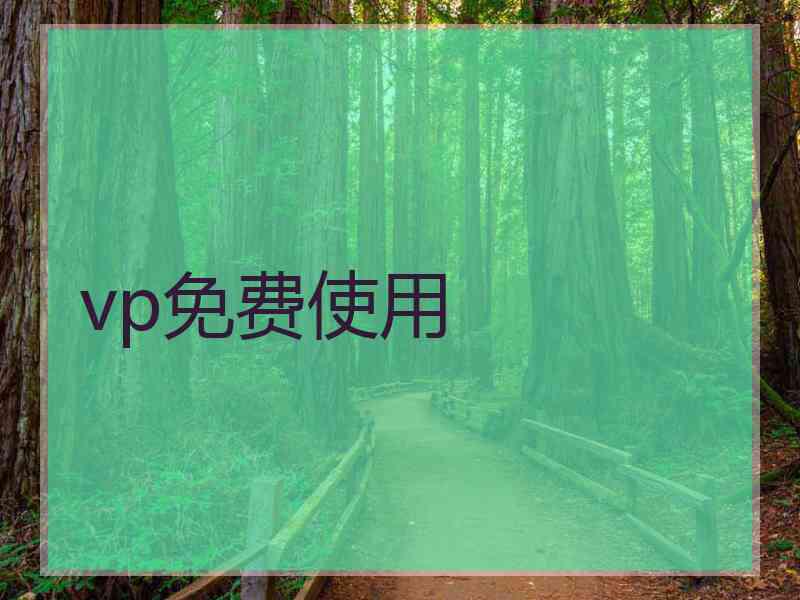 vp免费使用
