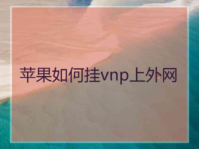 苹果如何挂vnp上外网