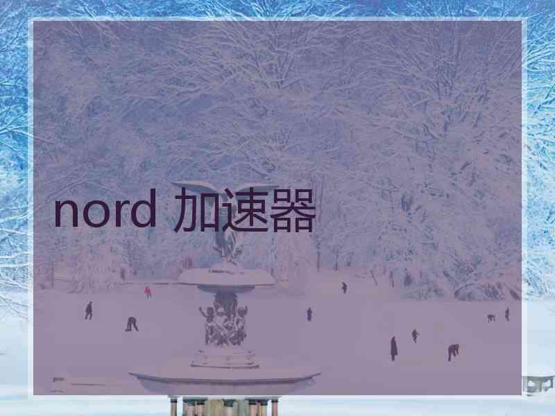 nord 加速器