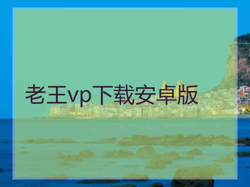 老王vp下载安卓版