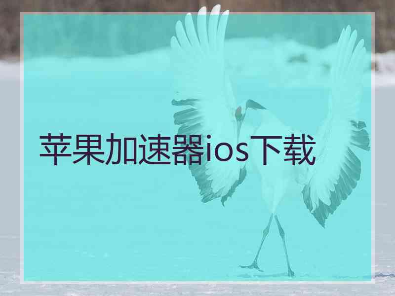 苹果加速器ios下载