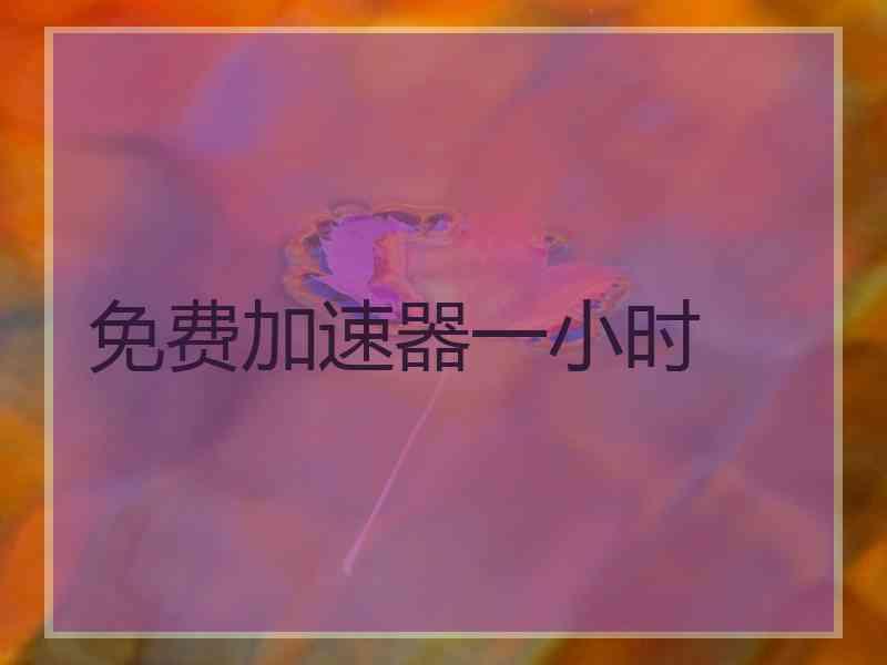 免费加速器一小时