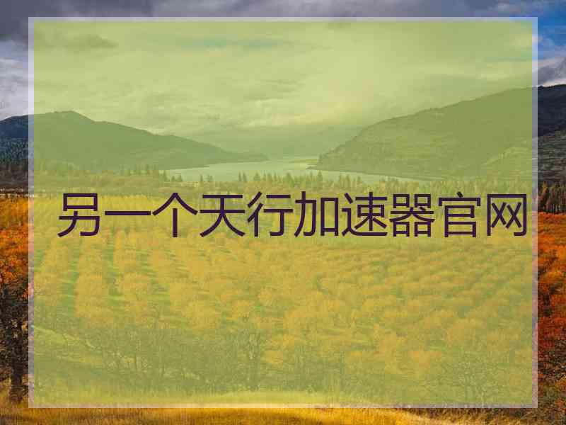 另一个天行加速器官网