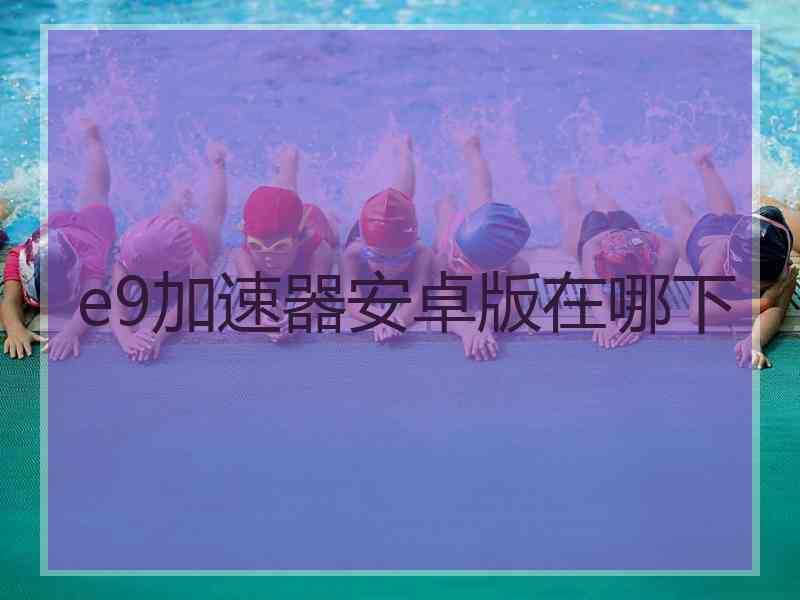 e9加速器安卓版在哪下