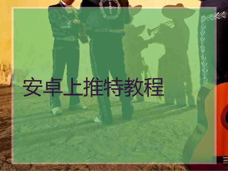 安卓上推特教程