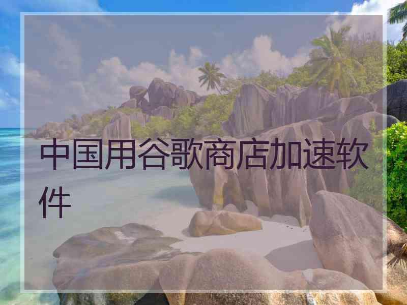 中国用谷歌商店加速软件