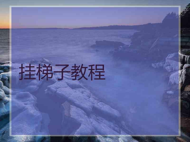 挂梯子教程