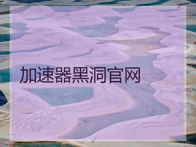 加速器黑洞官网