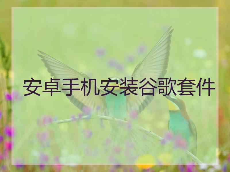 安卓手机安装谷歌套件