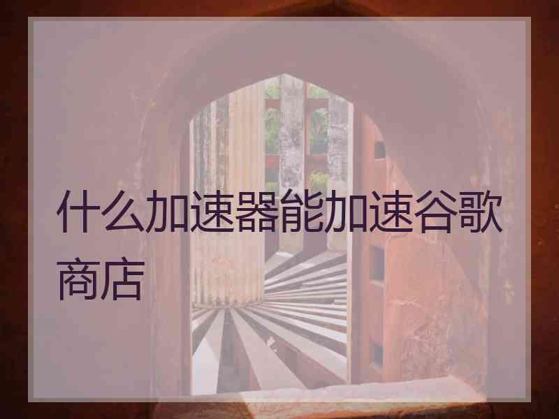 什么加速器能加速谷歌商店