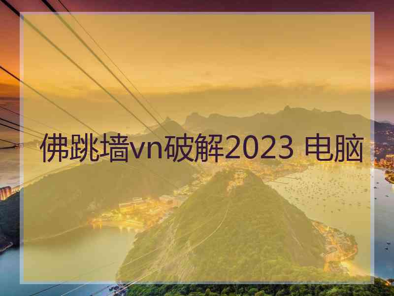 佛跳墙vn破解2023 电脑