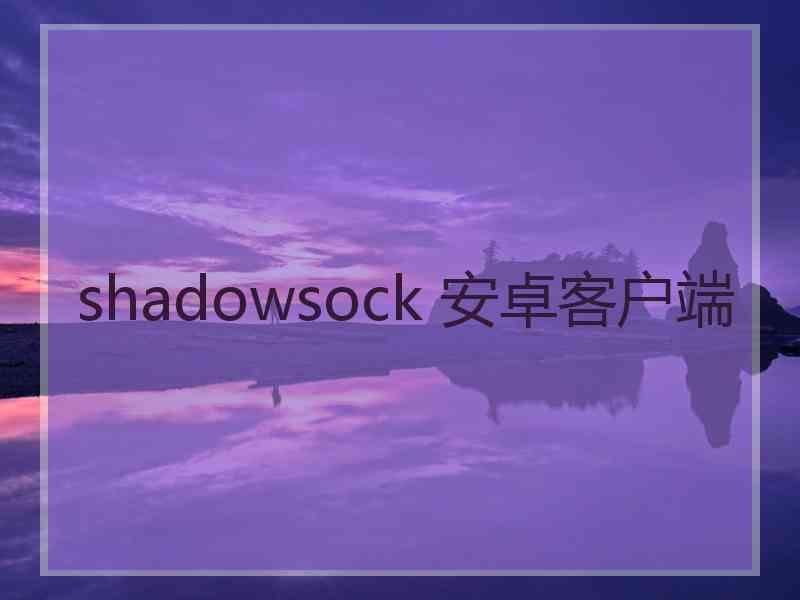 shadowsock 安卓客户端