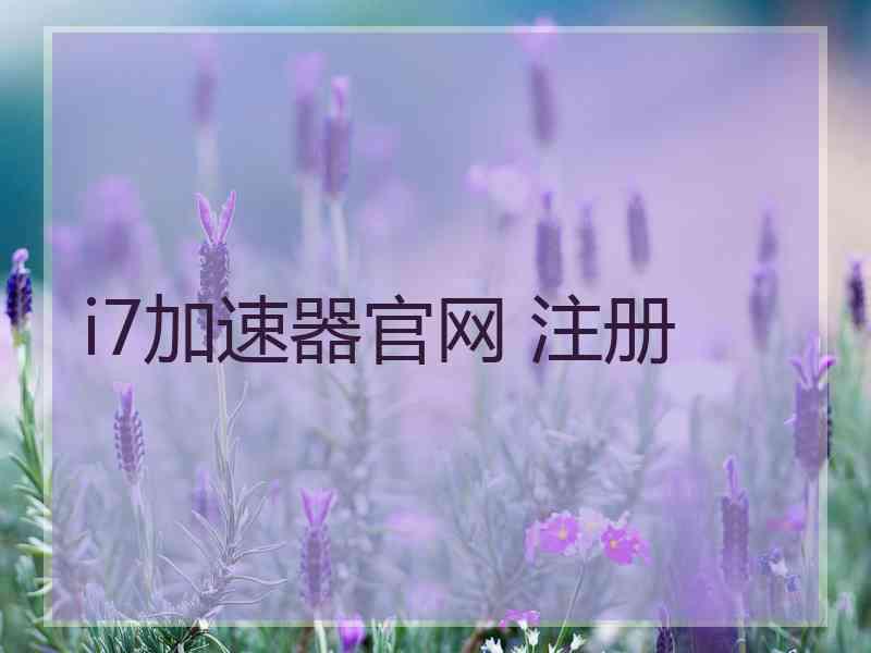 i7加速器官网 注册