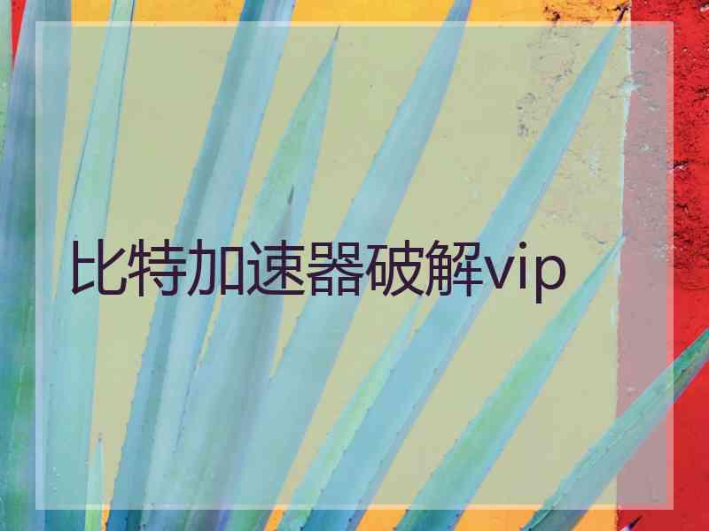 比特加速器破解vip