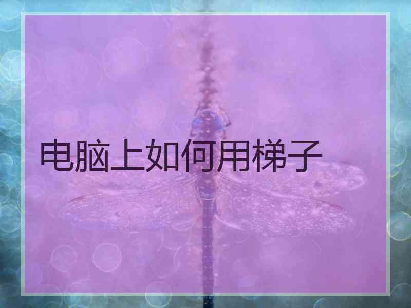 电脑上如何用梯子