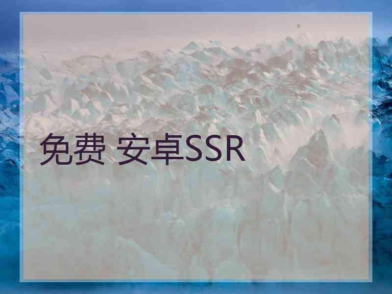 免费 安卓SSR