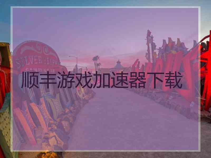顺丰游戏加速器下载