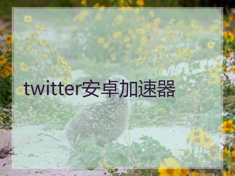 twitter安卓加速器