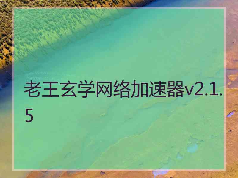 老王玄学网络加速器v2.1.5