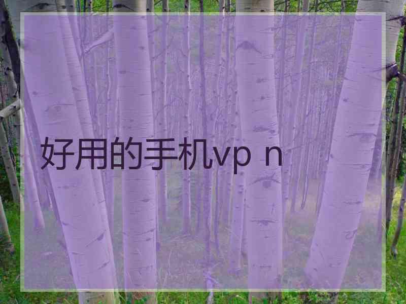 好用的手机vp n