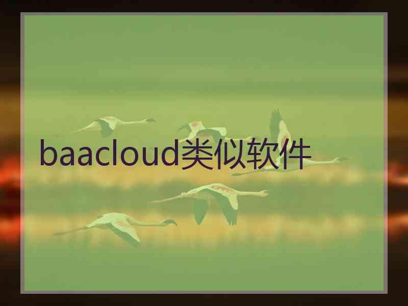 baacloud类似软件
