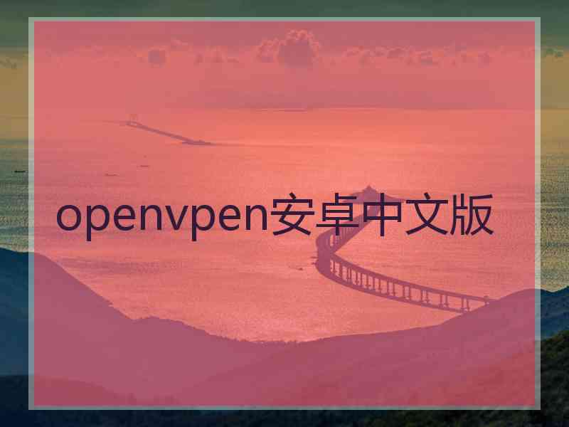 openvpen安卓中文版