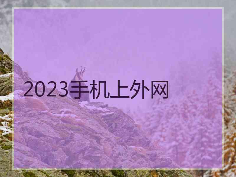 2023手机上外网
