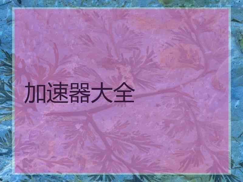 加速器大全