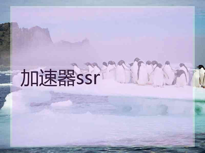 加速器ssr