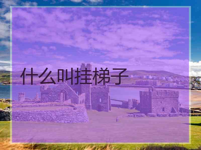 什么叫挂梯子