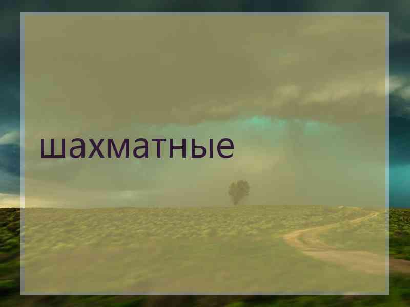 шахматные