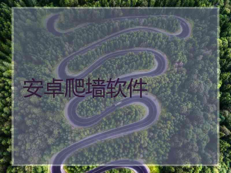 安卓爬墙软件
