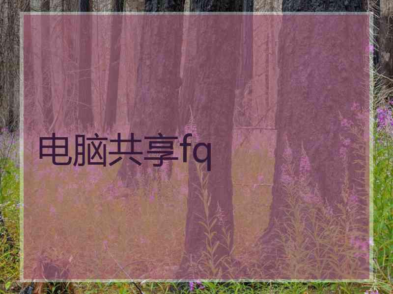 电脑共享fq