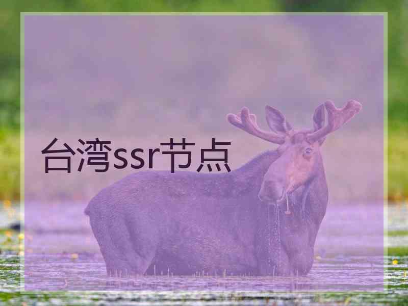 台湾ssr节点