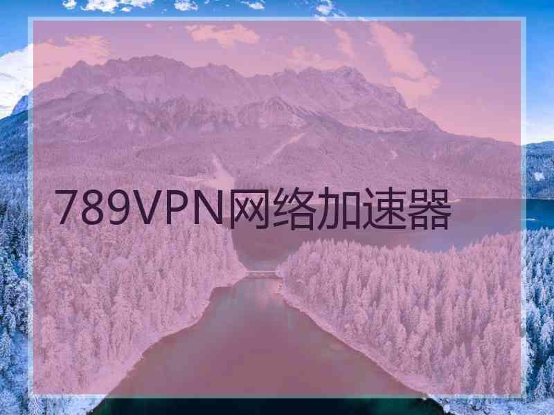 789VPN网络加速器