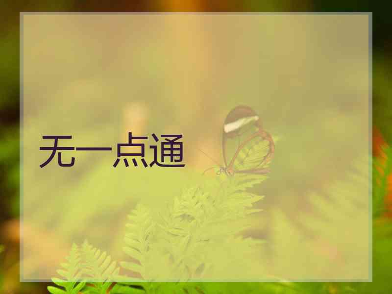 无一点通