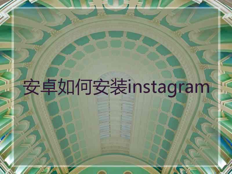 安卓如何安装instagram