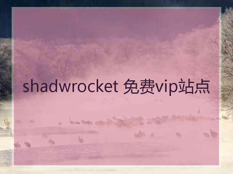 shadwrocket 免费vip站点