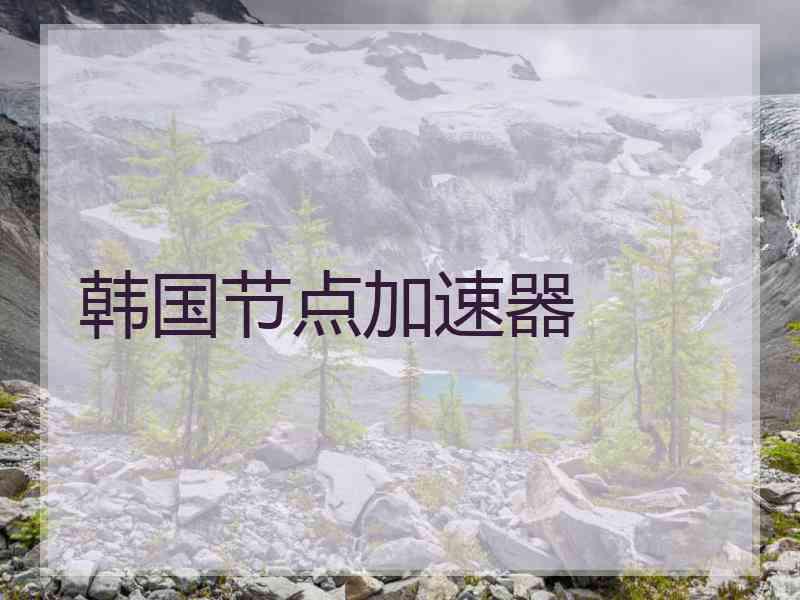 韩国节点加速器