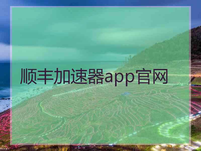 顺丰加速器app官网