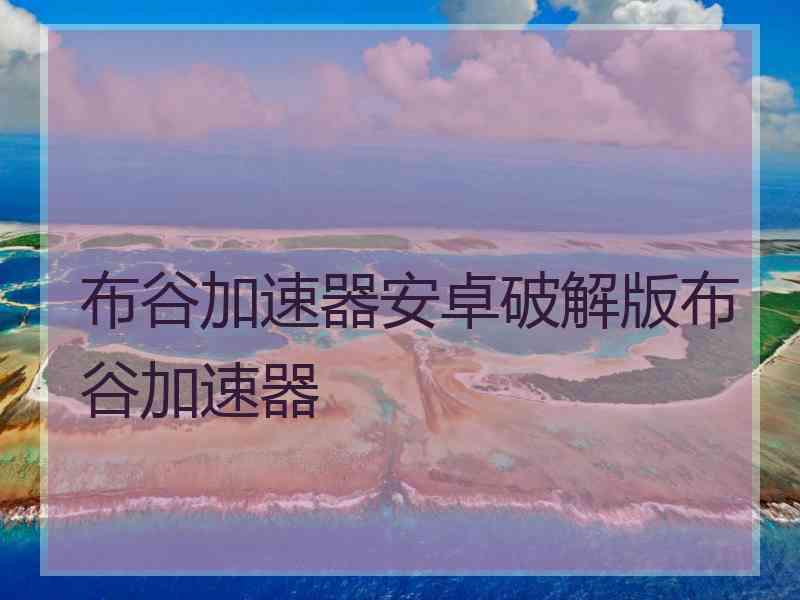 布谷加速器安卓破解版布谷加速器