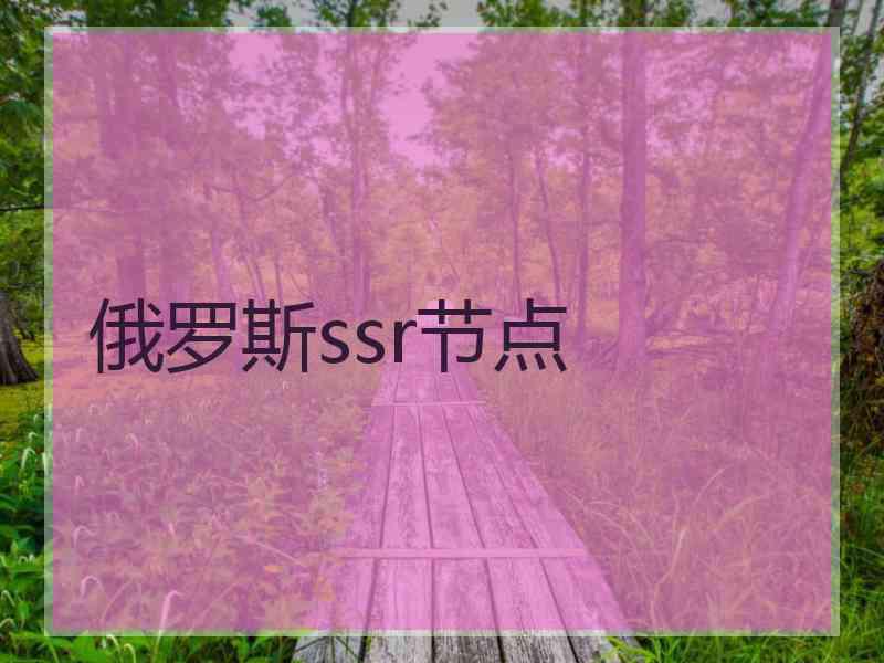 俄罗斯ssr节点