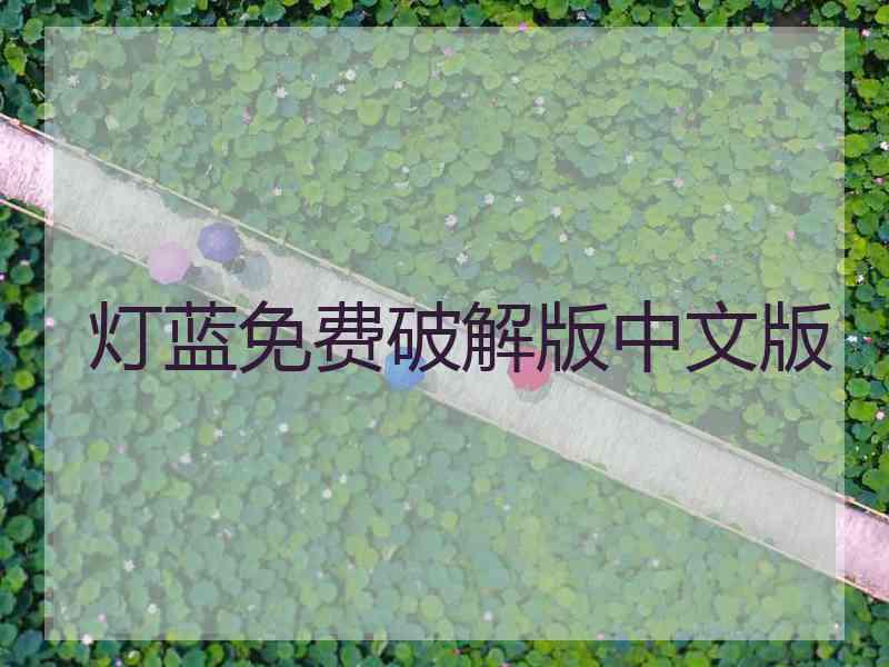 灯蓝免费破解版中文版