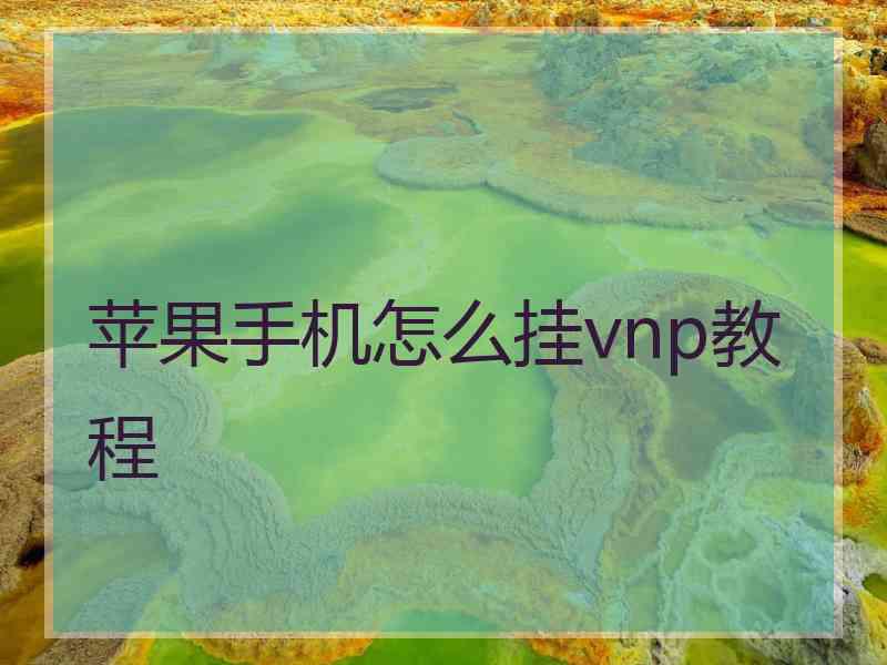 苹果手机怎么挂vnp教程