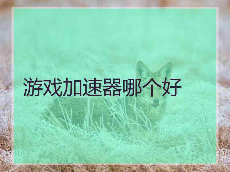 游戏加速器哪个好